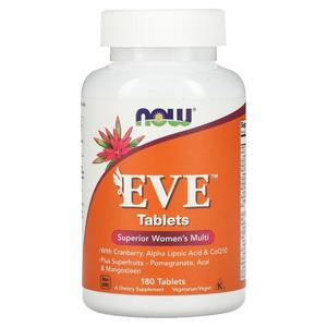 Now Foods Таблетки Eve Улучшенный мультивитаминный комплекс для женщин 180 таблеток