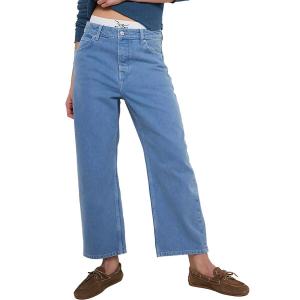 Глубокие расклешенные брюки Free People, цвет ocean