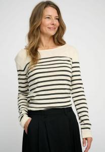 Топ с длинными рукавами CLEAR STRIPE moshi moshi mind, цвет ecru moonless night