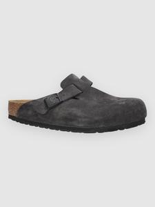Сандалии Birkenstock Boston Suede Leather Sandalen, velvet grey