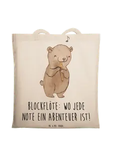 Сумка для переноски Mr & Mrs Panda Abenteuer Blockflöte, кремовый