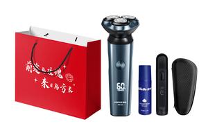 Подарочный набор PS165 мужская бритва поворотного типа полностью моющаяся с интеллектуальным сенсорным led дисплеем портативная для путешествий POREE