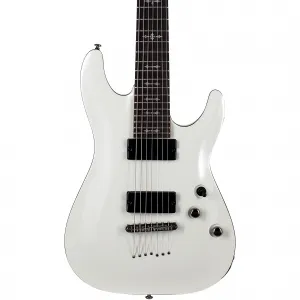 Электрогитара Schecter Guitar Research Demon-7 с 7 струнами, винтажный белый