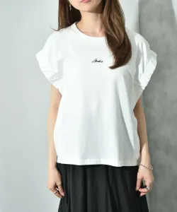 Плотный легкий трикотажный пуловер с присборенными манжетами Interplanet, цвет Off White