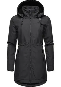 Зимняя куртка Ragwear "Dakkota" с капюшоном, непромокаемая зимняя парка на флисовой подкладке Тедди, серый