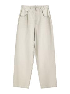 Мешковатые джинсы Bershka, светло-серый