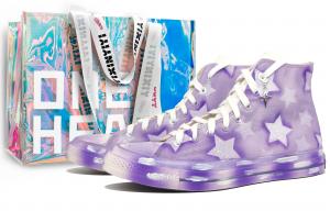 Converse Высокие парусиновые туфли Chuck 70 унисекс Polar Star Purple