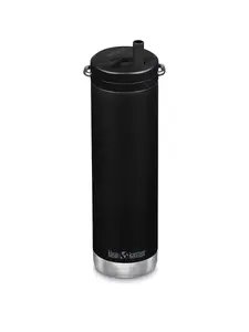 Изолированная бутылка для воды TKWide на 20 унций с закручивающейся крышкой Klean Kanteen, черный