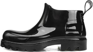 Женские короткие водонепроницаемые ботинки KELMALL Chelsea - легкие ботильоны на платформе с противоскользящей подошвой и удобной стелькой для улицы, Black