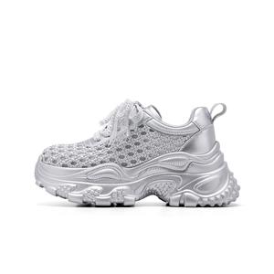 C°BANNER Серебряные женские кроссовки Low top Chunky, цвет Silver