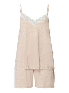 Короткий пижамный комплект Hanro  Natural Elegance, бежевый