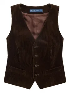 Вельветовый жилет POLO RALPH LAUREN, коричневый