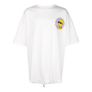 Футболка ss19 bart simpson oversize short sleeve Off-White, белый