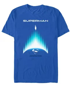 Мужская футболка Superman 2025 Regular Fit с круглым вырезом Fifth Sun, синий