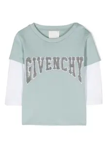 Футболка с нашивкой-логотипом Givenchy Kids, синий