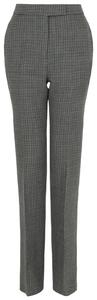 Шерстяные брюки Ferragamo в клетку «гусиная лапка»