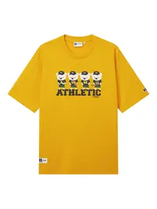 Футболка с графичным принтом Chocoolate, желтый