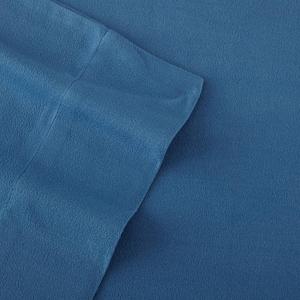 Комплект простыней с глубокими карманами Micro Flannel, синий