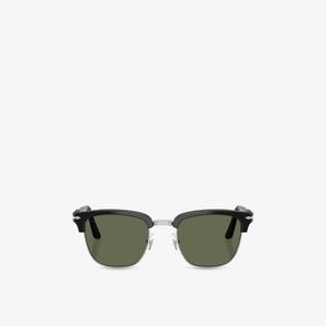 Солнцезащитные очки Persol поляризованные квадратной формы, черный