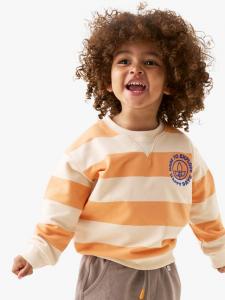 Детский мини-свитшот в полоску Angel & Rocket, Orange