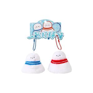 Милые креативные бадминтонные брелоки плюшевые куклы подвески высота 9см PUDOWRABBIT