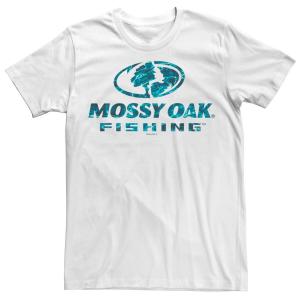 Мужская футболка Mossy Oak Fishing Blue Water Surface с логотипом и графическим рисунком Licensed Character