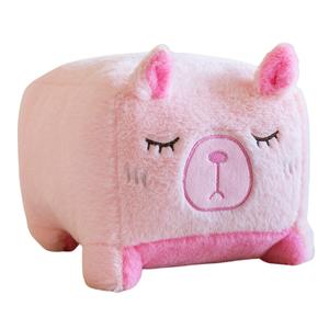 Милые креативные блочные капибары плюшевые куклы высота 20см/25см/30см/40см JIZHUAN, розовый