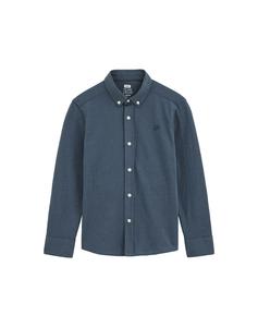 Рубашка на пуговицах классического кроя WE Fashion, синий