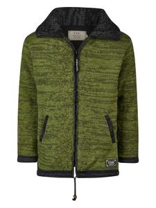 THC Natural Line Вязаное пальто '904' в темно-зеленом цвете