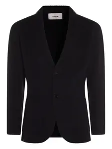 Фактурный кашемировый блейзер Lardini, черный