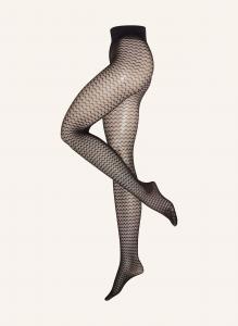 Колготки с графическим рисунком Wolford, черный