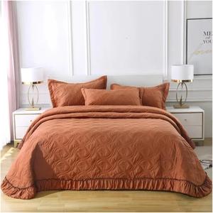 Generic Комплект постельного белья с хлопковым стеганым покрывалом