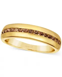 Мужское шоколадное бриллиантовое кольцо Chocolatier (1/2 карата) из 14-каратного золота Le Vian, gold