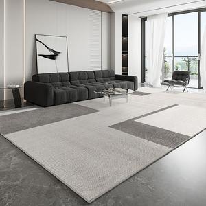 Budis Ковер 200х400 см для гостиной, утолщенный, светлый люкс, из велюра, водостойкий, моющийся, серый Castle 04