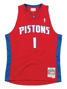 Топ Allen Iverson 2008 NBA Detroit Pistons Mitchell & Ness, красный
