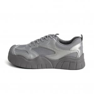 Женские кеды Canvas City camel, серебро