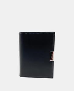 Черный кожаный кошелек на семь карт Pielnoble, черный