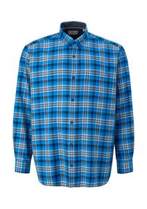 s.Oliver Men Big Sizes Рубашка на пуговицах синего цвета Regular fit