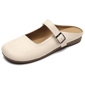 Женские сандалии с закрытым носком и резиновой подошвой, противоскользящие City camel, Apricot