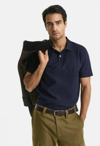 Поло GANT TEXTURED, Evening Blue/Blue