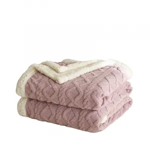 Пледы, пледы для дивана и флисовые одеяла Junai, фиолетовый