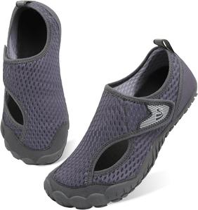 Водные тапочки Spesoul для женщин и мужчин, быстро сохнущие аква-носки для плавания, пляжа, бассейна, хайкинга, тренировок, летние сандалии, уличная обувь с нулевым перепадом и эффектом босых ног, Avel Darkgrey