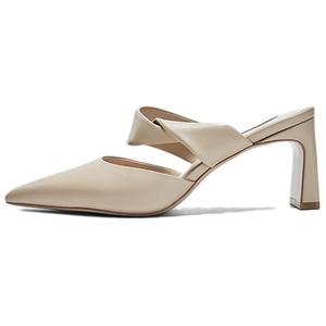 Женские тапочки с резиновой подошвой и закрытым носком NINE WEST, Oat