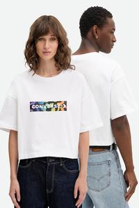 Хлопковая футболка Converse, белый