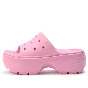 Тапочки stomp slides 'pink' Crocs, розовый
