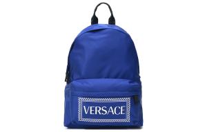 VERSACE Тканевый рюкзак мужской синий