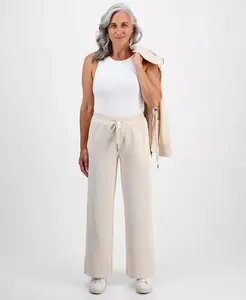 Флисовые спортивные штаны Petite Cloud Style & Co, коричневый/бежевый