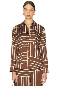 Рубашка Elias от Rails, brown line art