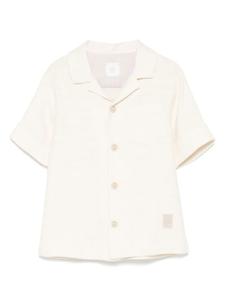 Eleventy Kids рубашка с нашивкой-логотипом, нейтральный