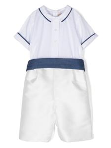 La Stupenderia ромпер с контрастной окантовкой, белый
